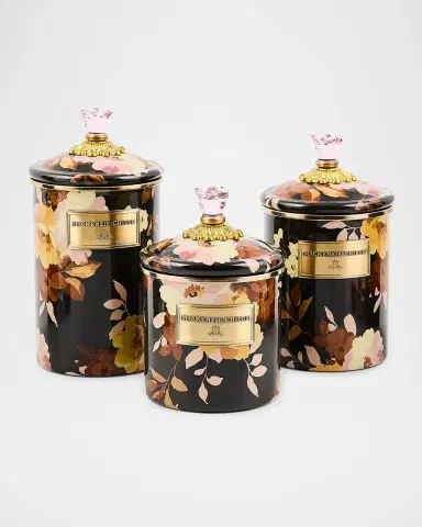 MacKenzie-Childs Wild Rose Mocha Large Canister | Thumbnail 2 MacKenzie-Childs Wild Rose Mocha Large Canister | Thumbnail 2