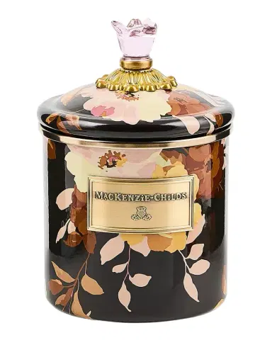 MacKenzie-Childs Wild Rose Mocha Small Canister | Thumbnail 1 MacKenzie-Childs Wild Rose Mocha Small Canister | Thumbnail 1