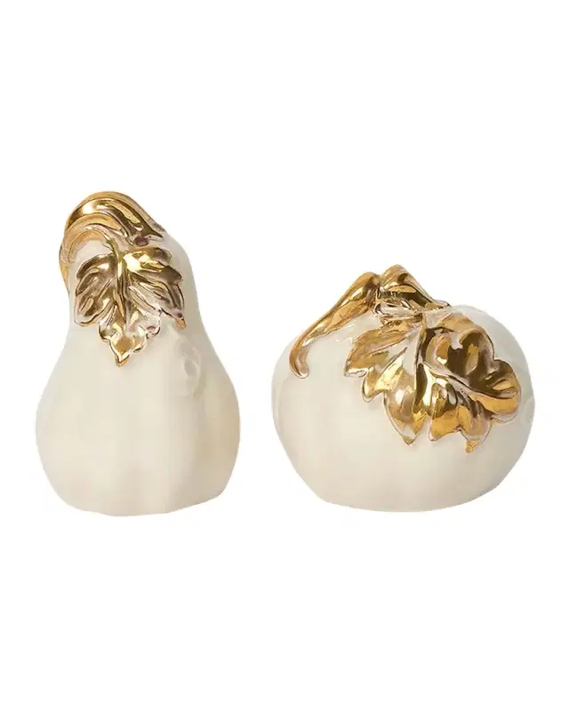 Juliska Forest Walk Pumpkin Salt & Pepper Shakers, Set of 2