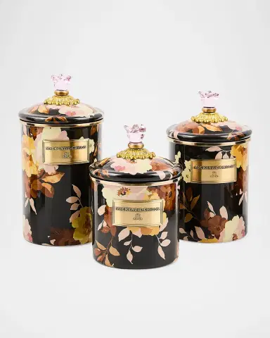 MacKenzie-Childs Wild Rose Mocha Medium Canister | Thumbnail 2 MacKenzie-Childs Wild Rose Mocha Medium Canister | Thumbnail 2