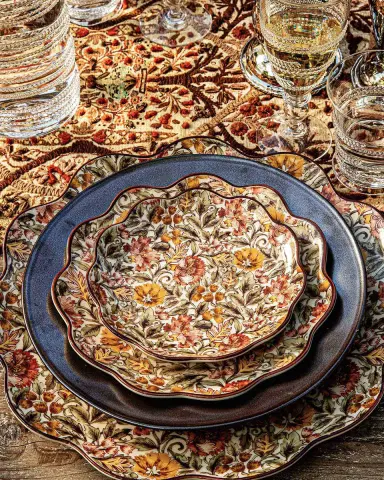 Juliska Willa Cocktail Plates, Set of 4 | Thumbnail 4