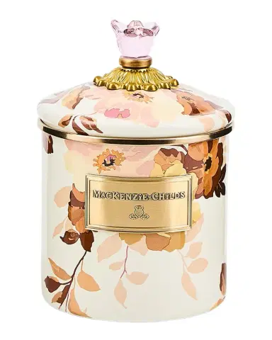 MacKenzie-Childs Wild Rose White Small Canister | Thumbnail 1