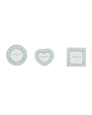 MacKenzie-Childs Celebrate Baby Blue Assorted Frames, Set of 3 | Thumbnail 1