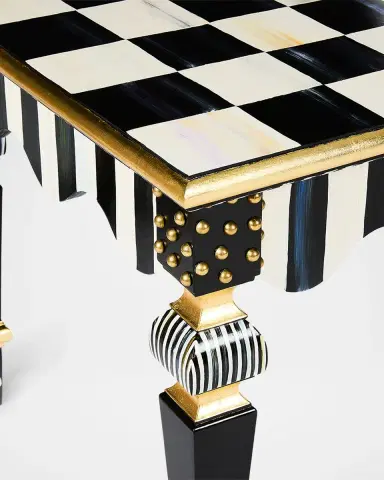 MacKenzie-Childs Courtly Check & Stripe Coffee Table | Thumbnail 2