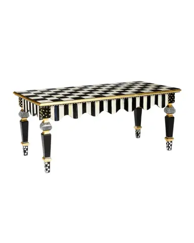 MacKenzie-Childs Courtly Check & Stripe Coffee Table | Thumbnail 1