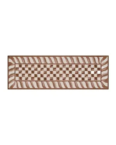 MacKenzie-Childs Mocha Check Runner Rug, 3 ' x 8 ' | Thumbnail 1 MacKenzie-Childs Mocha Check Runner Rug, 3 ' x 8 ' | Thumbnail 1