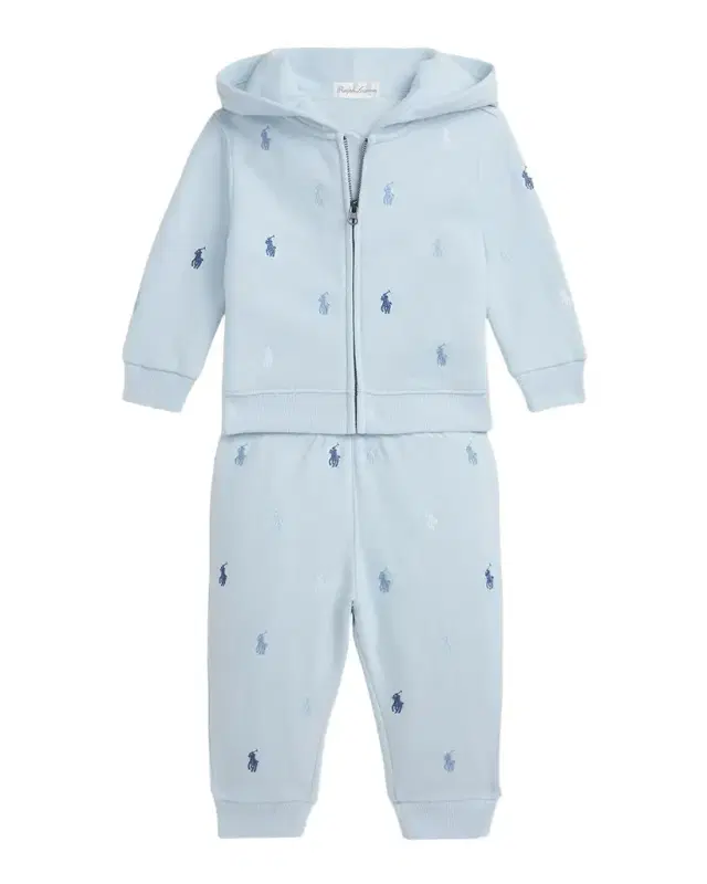 Polo Ralph Lauren Boy 's Magic Fleece Embroidered Pony Hoodie & Pants, Size 3M-24M