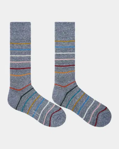 Paul Smith Men's Signature Stripe 2-Pack Mid-Calf Socks | Thumbnail 2
