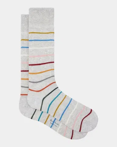Paul Smith Men's Signature Stripe 2-Pack Mid-Calf Socks | Thumbnail 4
