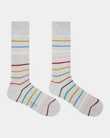 Paul Smith Men's Signature Stripe 2-Pack Mid-Calf Socks | Thumbnail 5