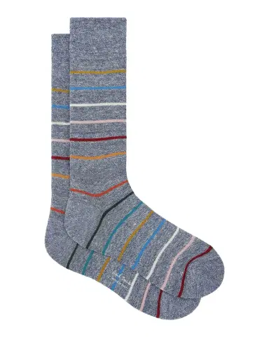 Paul Smith Men's Signature Stripe 2-Pack Mid-Calf Socks | Thumbnail 1