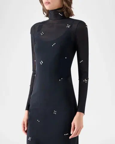 Akris punto Diamond Dice Dot Top | Thumbnail 6