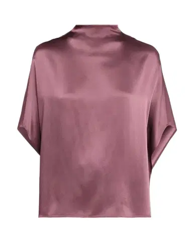 Lapointe Funnel-Neck Satin Cape Tee | Thumbnail 1 Lapointe Funnel-Neck Satin Cape Tee | Thumbnail 1
