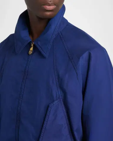 Versace Men's Overdyed Medusa Cotton Gabardine Jacket | Thumbnail 5