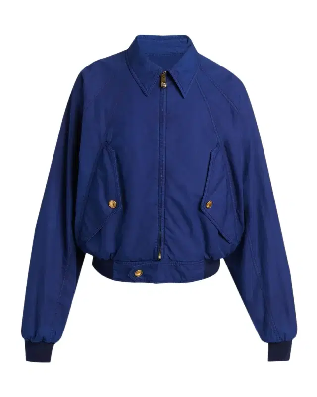 Versace Men 's Overdyed Medusa Cotton Gabardine Jacket