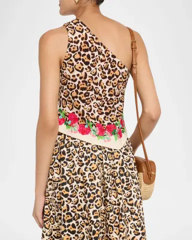 Saloni Madeline Printed One-Shoulder Top | Thumbnail 3 Saloni Madeline Printed One-Shoulder Top | Thumbnail 3