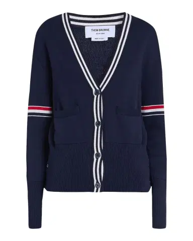 Thom Browne Sailboat Jacquard Cotton Cardigan | Thumbnail 1