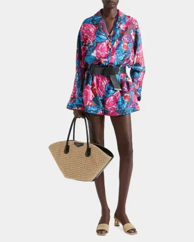 Givenchy Antigona Small Tote Bag in Faux Raffia | Thumbnail 2 Givenchy Antigona Small Tote Bag in Faux Raffia | Thumbnail 2