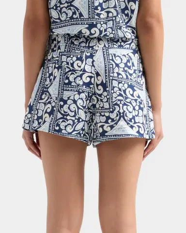 Cara Cara Xenia Floral Linen Shorts | Thumbnail 4