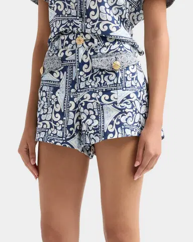 Cara Cara Xenia Floral Linen Shorts | Thumbnail 5