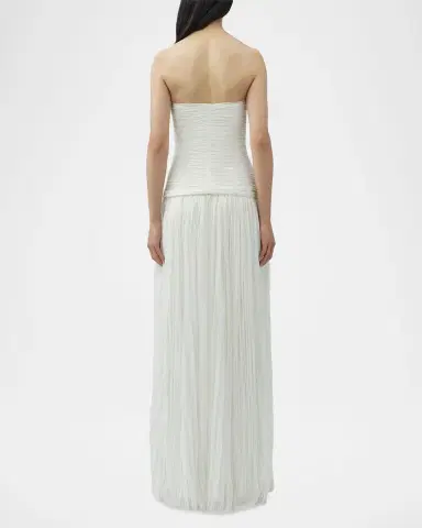 Simkhai Danielle Strapless Crinkle Jersey Bustier Gown | Thumbnail 3 Simkhai Danielle Strapless Crinkle Jersey Bustier Gown | Thumbnail 3