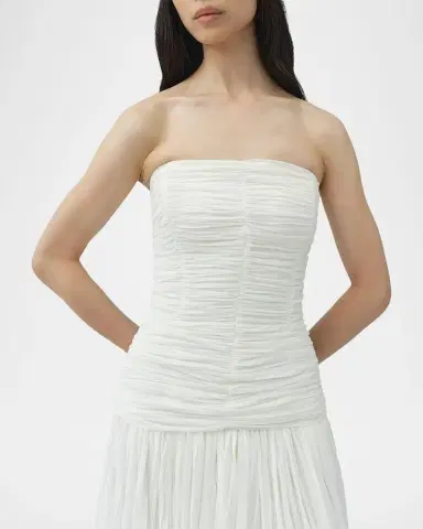 Simkhai Danielle Strapless Crinkle Jersey Bustier Gown | Thumbnail 4 Simkhai Danielle Strapless Crinkle Jersey Bustier Gown | Thumbnail 4