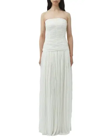 Simkhai Danielle Strapless Crinkle Jersey Bustier Gown | Thumbnail 1 Simkhai Danielle Strapless Crinkle Jersey Bustier Gown | Thumbnail 1