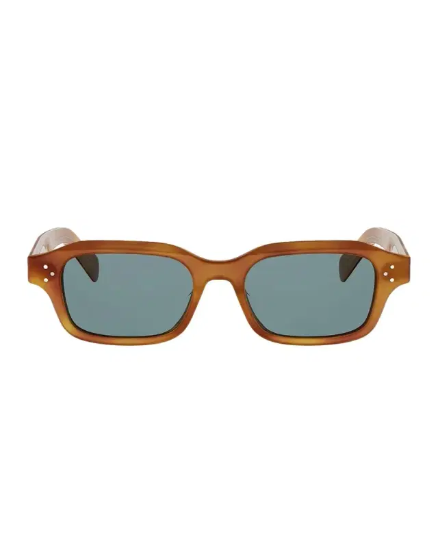 Celine Men 's 3 Dots Acetate Rectangle Sunglasses