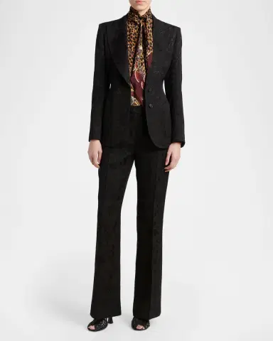 Etro Floral Single-Breasted Jacquard Jacket | Thumbnail 2 Etro Floral Single-Breasted Jacquard Jacket | Thumbnail 2