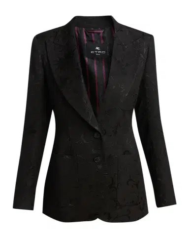 Etro Floral Single-Breasted Jacquard Jacket | Thumbnail 1 Etro Floral Single-Breasted Jacquard Jacket | Thumbnail 1