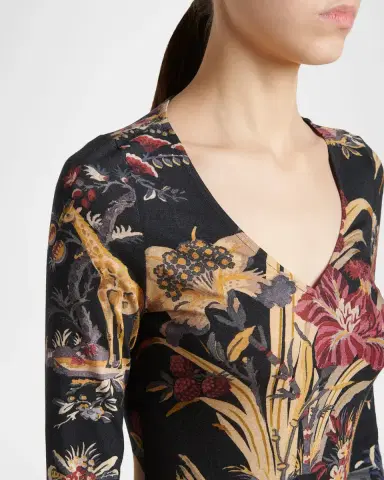 Etro Floral-Print Long-Sleeve Jersey Top | Thumbnail 5 Etro Floral-Print Long-Sleeve Jersey Top | Thumbnail 5