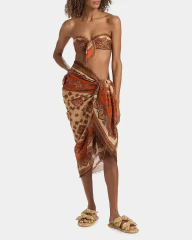 Zimmermann Printed Cotton Pareo Coverup | Thumbnail 2 Zimmermann Printed Cotton Pareo Coverup | Thumbnail 2