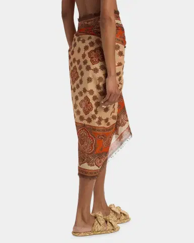 Zimmermann Printed Cotton Pareo Coverup | Thumbnail 3 Zimmermann Printed Cotton Pareo Coverup | Thumbnail 3
