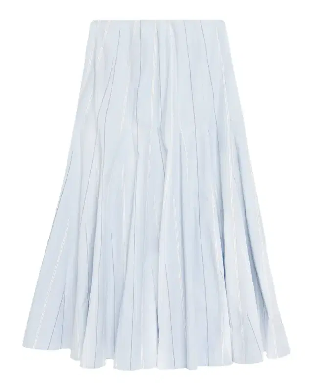 Polo Ralph Lauren Striped Godet Cotton Poplin Midi Skirt