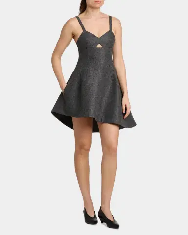 Jil Sander Wool Melange Fit-&-Flare Mini Dress | Thumbnail 6 Jil Sander Wool Melange Fit-&-Flare Mini Dress | Thumbnail 6