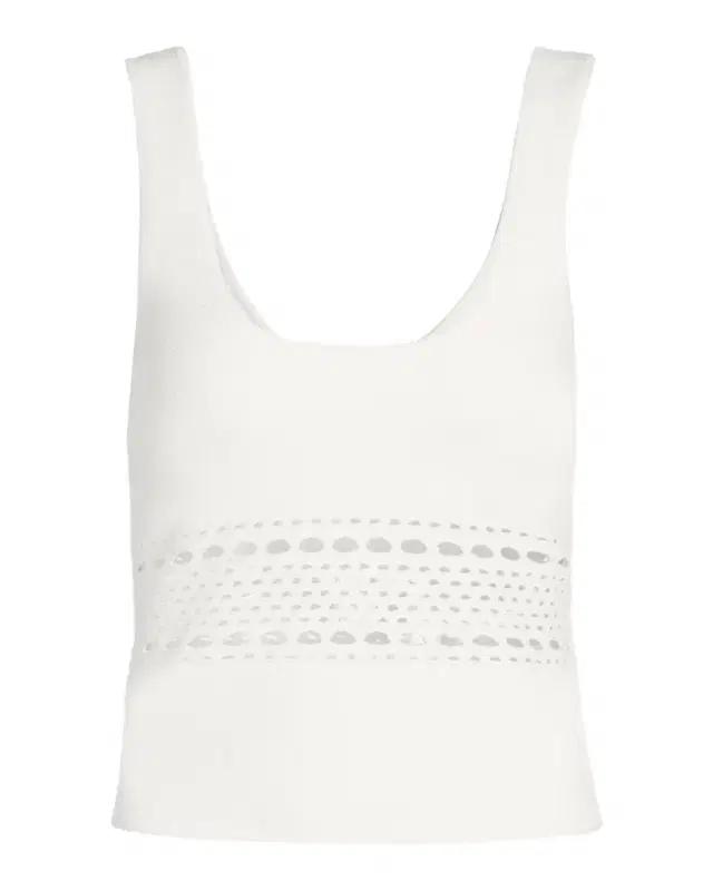 Fitzgerald Open-Work Tank Top