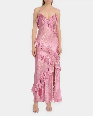 LoveShackFancy Dean Floral Silk Maxi Dress | Thumbnail 2