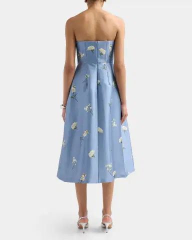 SACHIN BABI Shay Strapless Floral-Print Stretch Mikado Dress | Thumbnail 3 SACHIN BABI Shay Strapless Floral-Print Stretch Mikado Dress | Thumbnail 3