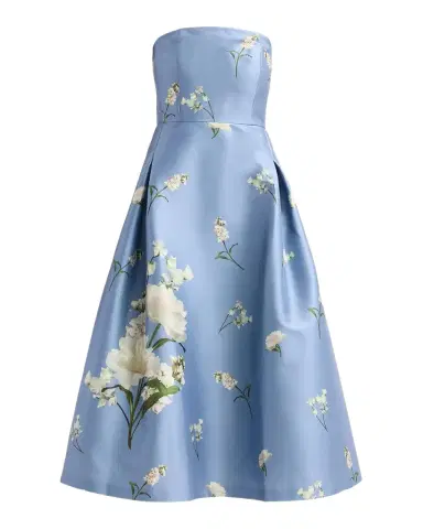 SACHIN BABI Shay Strapless Floral-Print Stretch Mikado Dress | Thumbnail 1 SACHIN BABI Shay Strapless Floral-Print Stretch Mikado Dress | Thumbnail 1