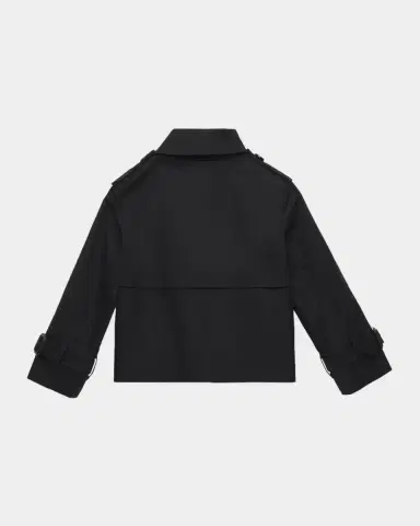 Burberry Girl's Rosie Cropped Gabardine Trench Coat, Size 4-14 | Thumbnail 2 Burberry Girl's Rosie Cropped Gabardine Trench Coat, Size 4-14 | Thumbnail 2