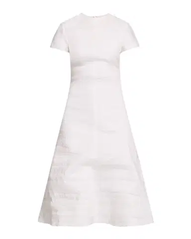Brandon Maxwell The Ridley Short-Sleeve Midi Dress | Thumbnail 1 Brandon Maxwell The Ridley Short-Sleeve Midi Dress | Thumbnail 1