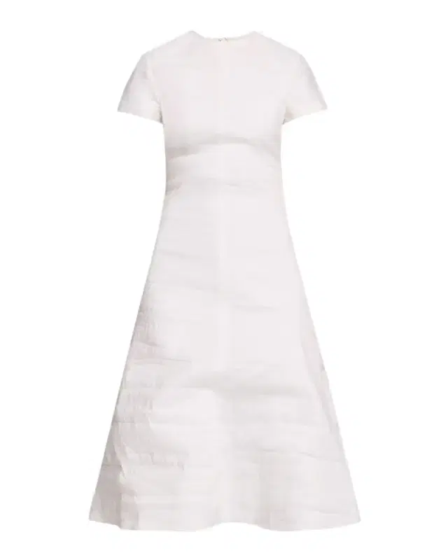 Brandon Maxwell The Ridley Short-Sleeve Midi Dress