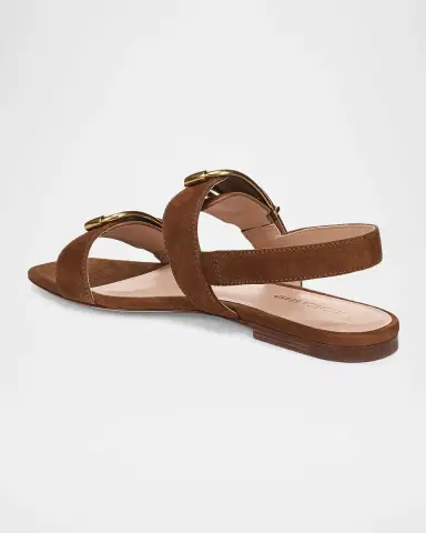 Veronica Beard Maglio Suede Flat Sandals | Thumbnail 3