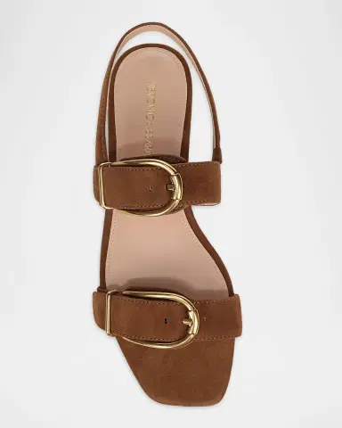 Veronica Beard Maglio Suede Flat Sandals | Thumbnail 5