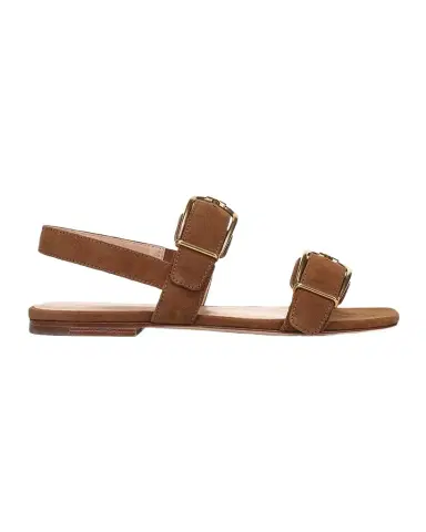 Veronica Beard Maglio Suede Flat Sandals | Thumbnail 1