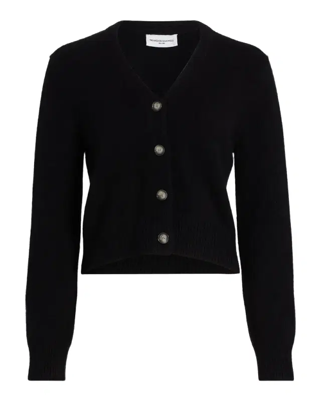Brandon Maxwell Sloane Cashmere-Silk Cardigan Sweater
