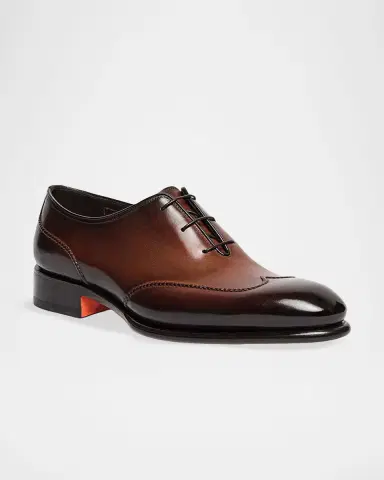 Santoni Men's People Wingtip Leather Oxfords | Thumbnail 2 Santoni Men's People Wingtip Leather Oxfords | Thumbnail 2