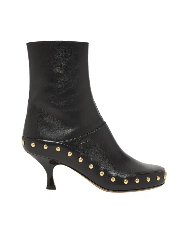 Chloe Junie Studded Leather Ankle Boots