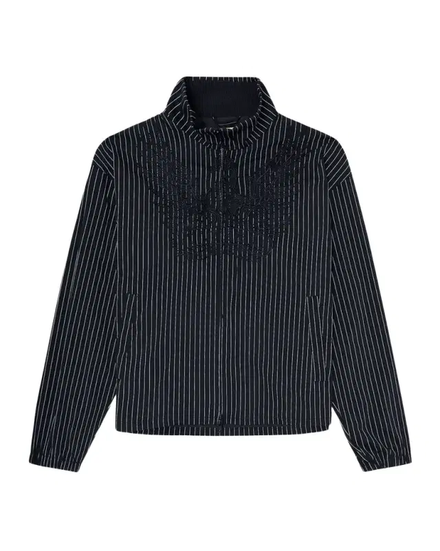 Diesel Men 's Corsar Embroidered Phoenix Pinstripe Blouson
