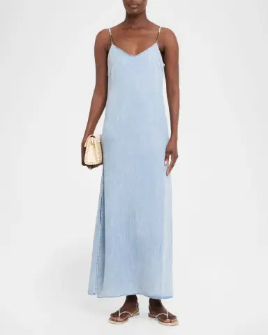 Generation Love Marcella Denim Maxi Dress | Thumbnail 2 Generation Love Marcella Denim Maxi Dress | Thumbnail 2
